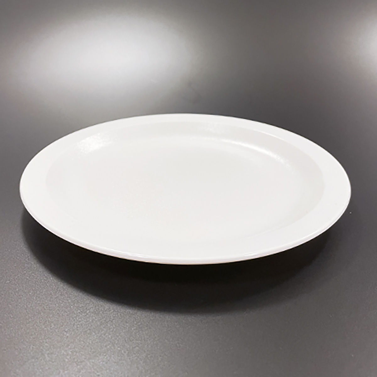 Assiette blanche quasi-incassable pour environnement difficile