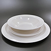 Assiette creuse blanche en lexan