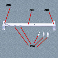 Système J-Trac de tringles à rideaux de sécurité à fixer au plafond